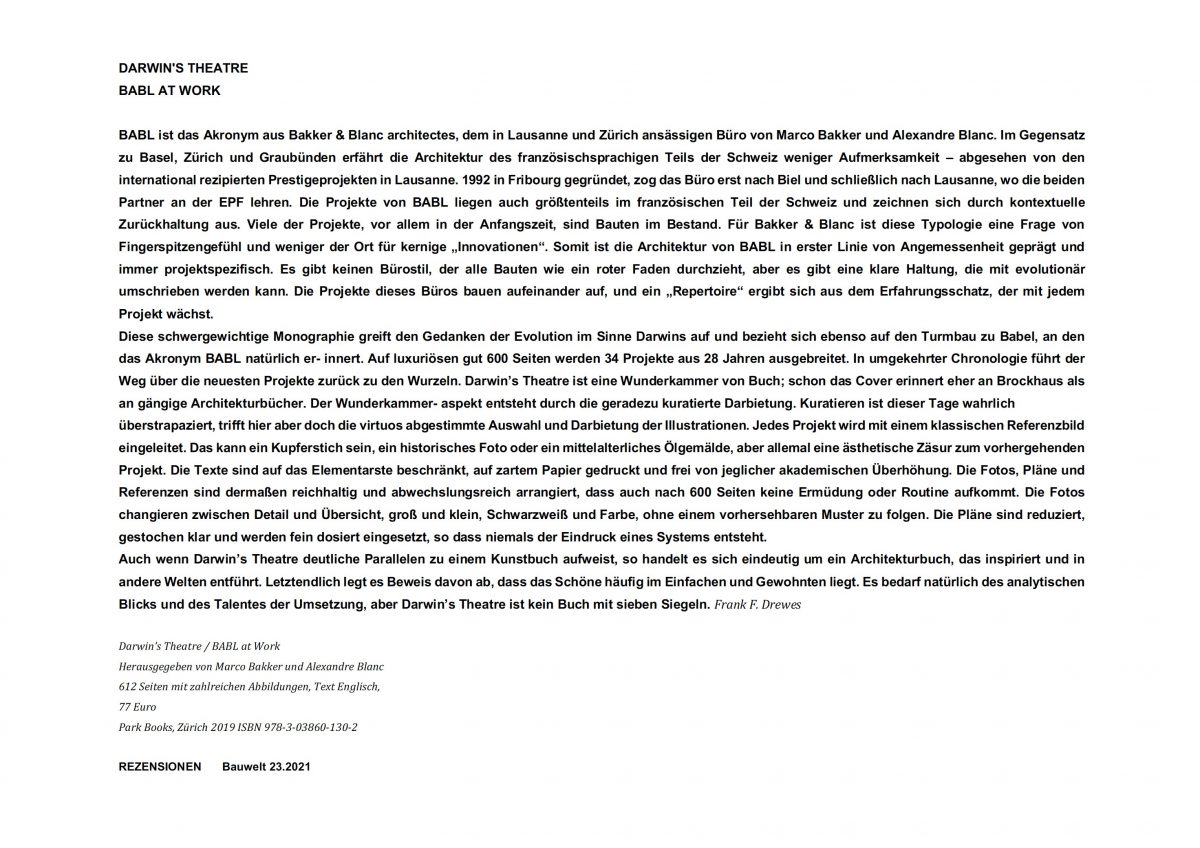 Text bauwelt